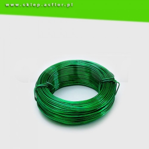 Cienki drut aluminiowy zielony 100g