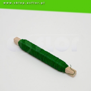 Drut na kołeczku Ø 0,5mm zielony