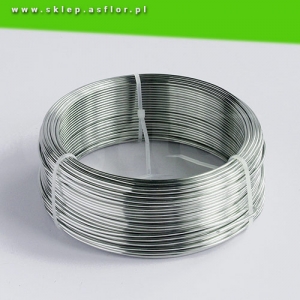 Drut aluminiowy ø 2 mm, 0,5 kg srebrny