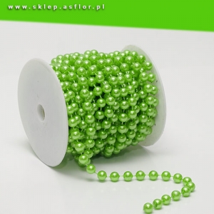 sznur perełek - zielone